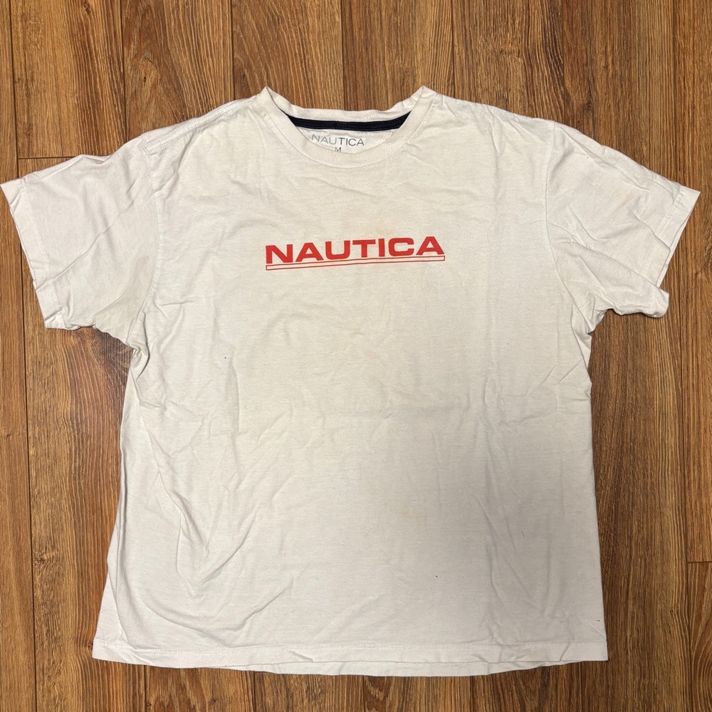 Nautica Men's Cream Tee
